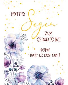 Postkarte 'Gottes Segen zum Geburtstag' 10 Ex.
