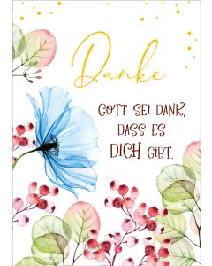 Postkarte 'Danke - Gott sei Dank' (10Ex.)