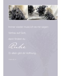 Psalm-Card 'Ruhe'