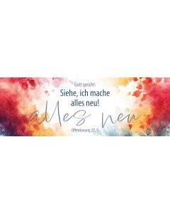 Lesezeichen 10 Ex. 'Gott spricht: Siehe, ich mache alles'