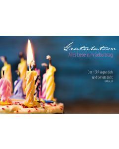 Faltkarte 'Alles Liebe zum Geburtstag'